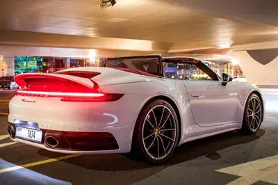 Rent Porsche 911 Carrera White in Dubai — photo 4 of 5