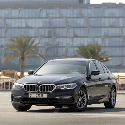 Rent BMW 520 Black 2019 in Dubai — photo 1 of 5