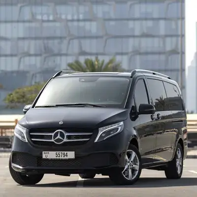 Rent Mercedes Benz Viano Black 2020 in Dubai — Mercedes-Benz — photo 1 of 5