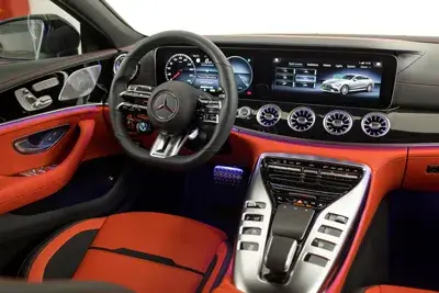 Rent Mercedes GT 43 AMG White in Dubai — Mercedes-Benz — photo 3 of 5
