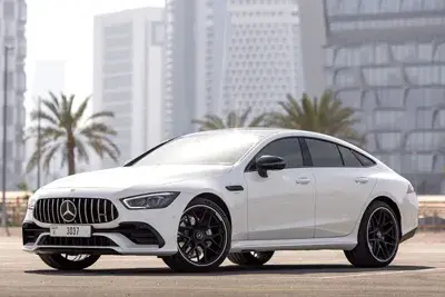 Rent Mercedes GT 43 AMG White in Dubai — Mercedes-Benz — photo 4 of 5