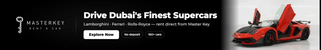 Master Key Car Rental — Dubai's finest supercars