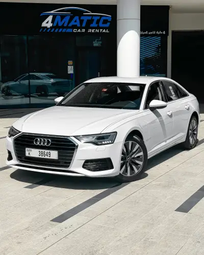Rent Audi A6 White 2023 in Dubai