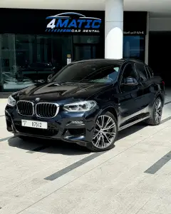 Rent BMW X4 Dark Blue 2021 in Dubai