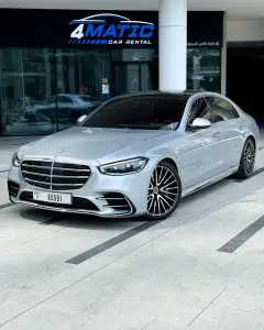 Rent Mercedes S500 Silver 2022 in Dubai