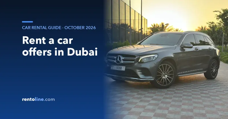 Ofertas de alquiler de coches en Dubái: Precios de octubre de 2026 verificados