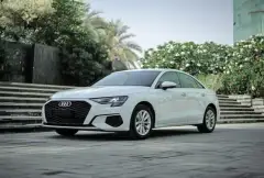 Rent Audi A3 White in Dubai
