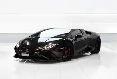 Аренда Lamborghini Evo Spyder черного в Дубае