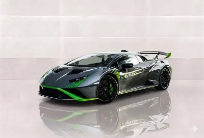 Dubai'de Kiralık Lamborghini Huracan STO Gri