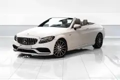 تأجير مرسيدس C300 مكشوفة الأبيض في دبي