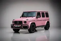 Dubai'de 2021 Model Pembe Mercedes-Benz G500 Kiralık