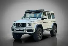 دبئی میں 2022 کا سفید Mercedes-Benz G63 4x4² کرایہ پر لیں