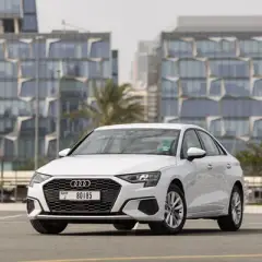 Rent Audi A3 White in Dubai